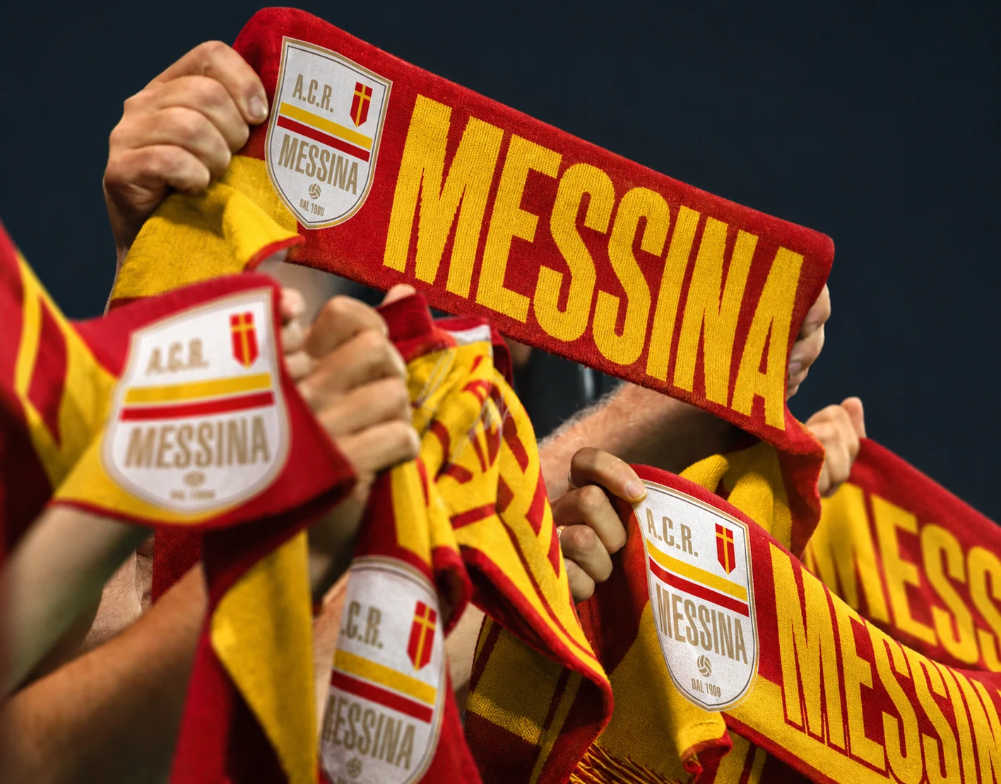 ACR Messina supporters in the stands